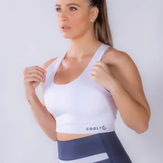 Pure White X Strap Bra
