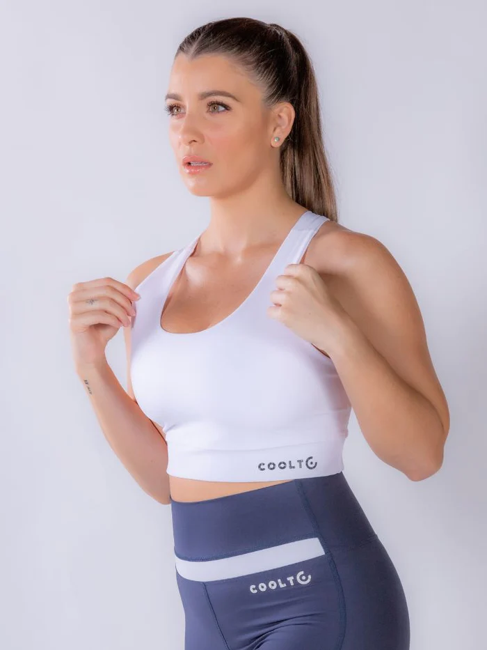 Pure White X Strap Bra